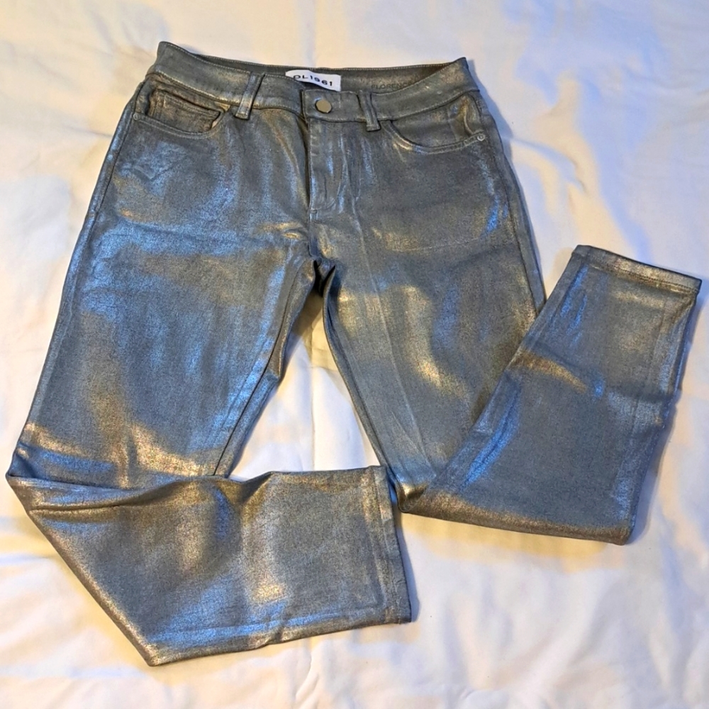 DL1961 instasculpt Florence silver jeans